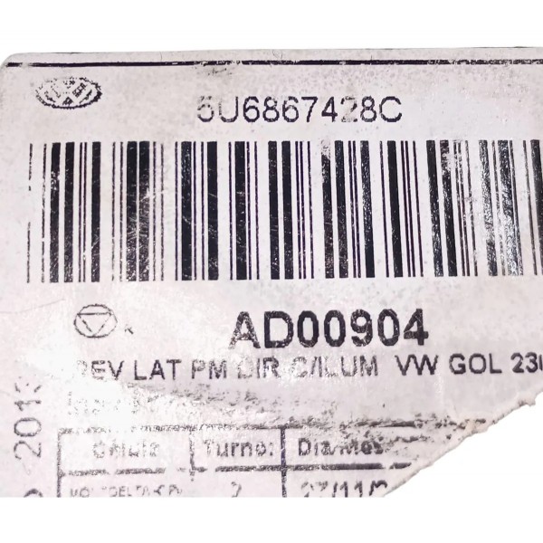 Forro Porta Malas Ld Gol G5 G6 G7 G8 08 A 23 Original
