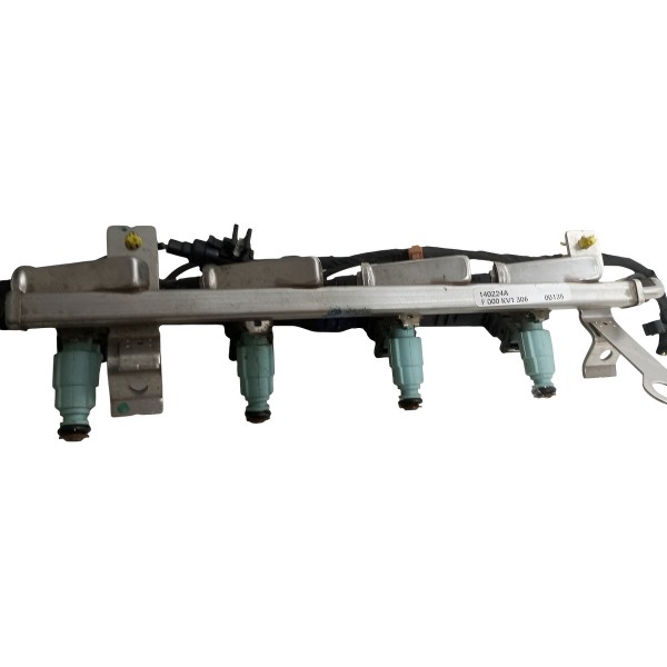 Flauta Com Bicos Injetores New Fiesta 1.6 14 A 18