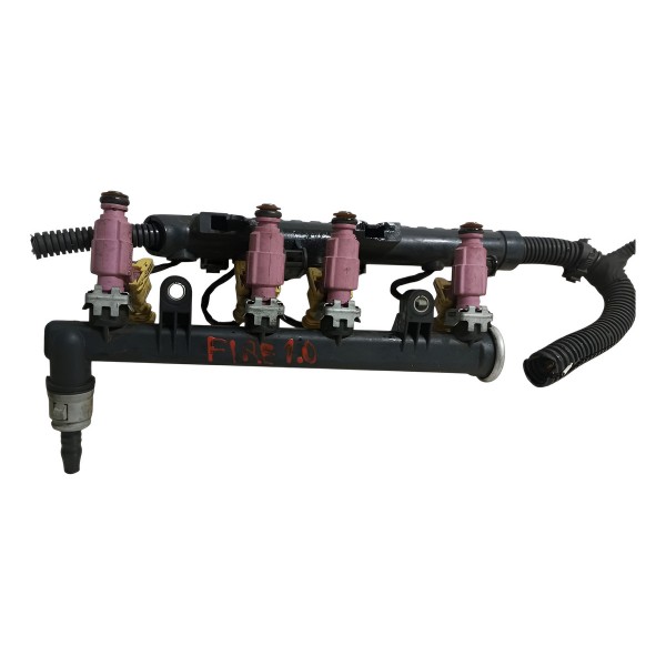 Flauta Com Bicos Completa Fiat Palio Siena Fire 1.0 8v