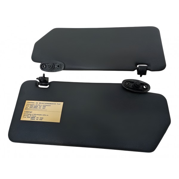 Par De Quebra Sol Fiat Uno Original Preto