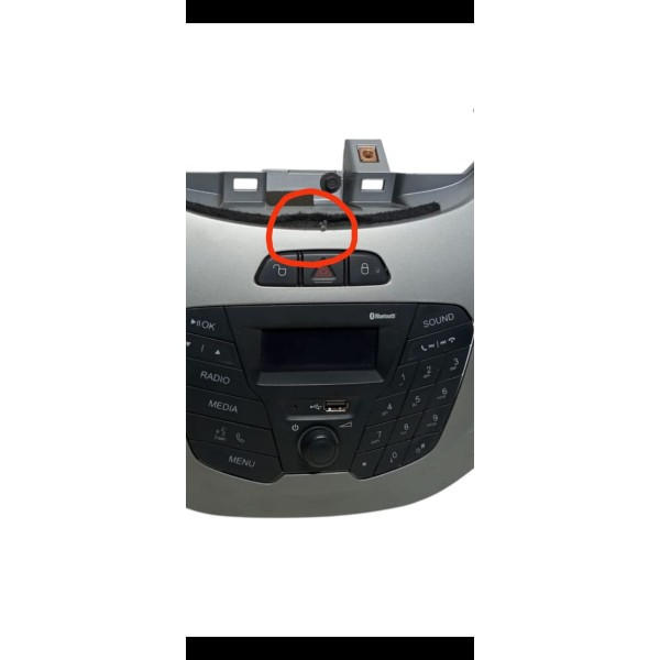 Moldura Central Com Botões Ford Ka Original 15 A 21