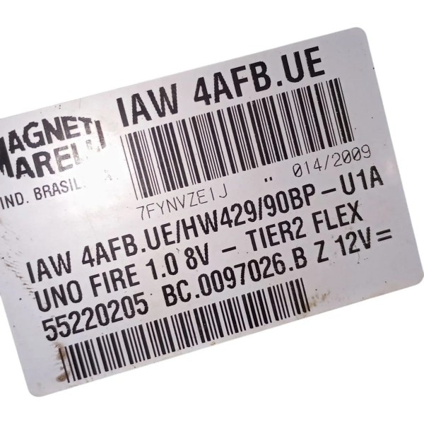 Módulo Injeção Eletronica Fiat Uno Fire 1.0 8v 05 A 09